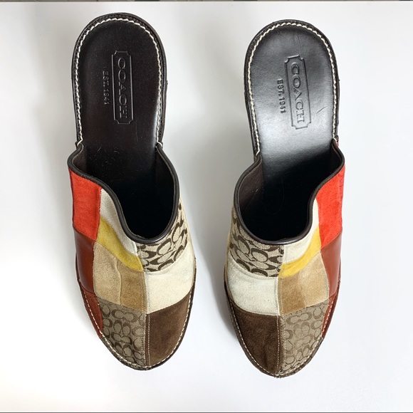 Coach Kieran Patchwork Logo Heels - Picture 3 of 7